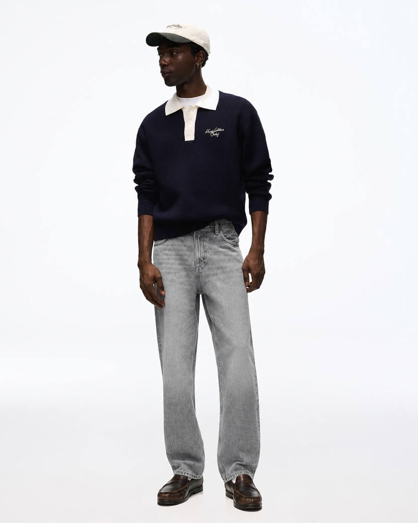 BERSHKA STRAIGHT JEAN - Taille S