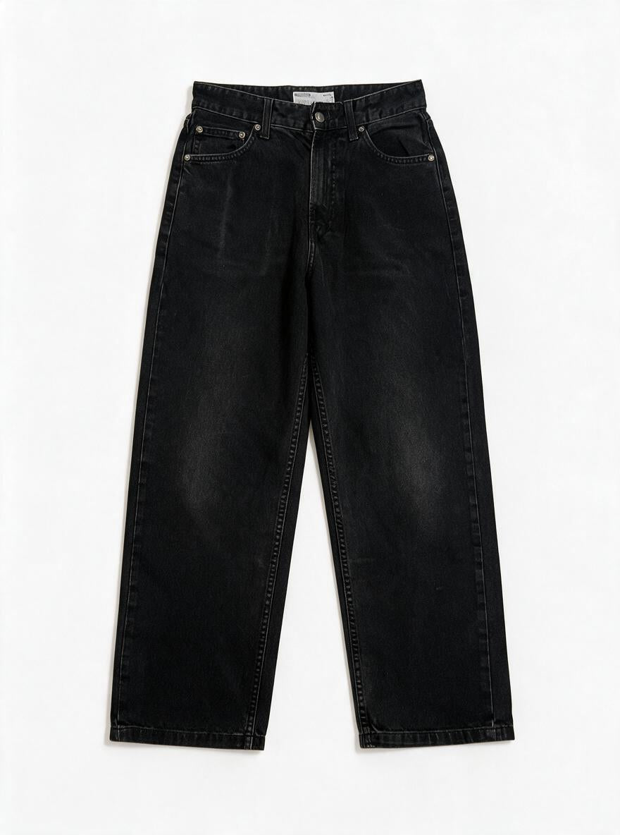 BERSHKA BAGGY JEAN DÉLAVÉ - TAILLE M