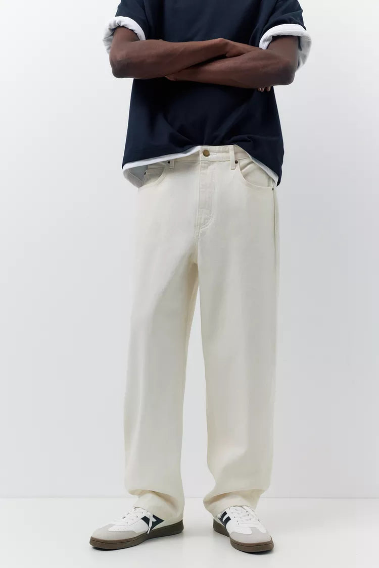 CREAM DRIFT BAGGY