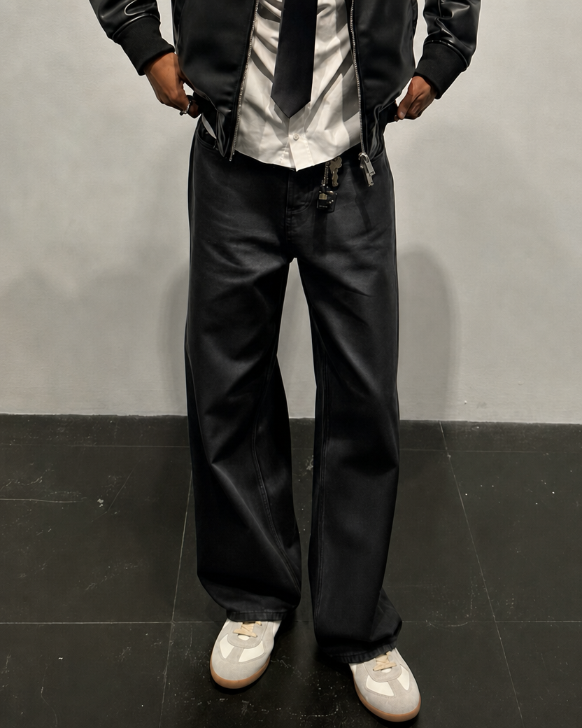 OBSIDIAN LEATHER WIDE