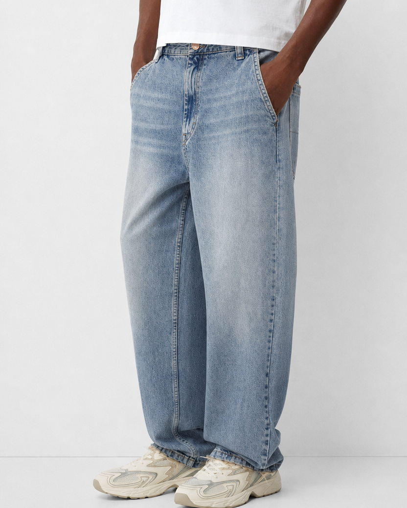 BERSHKA JEAN SKATER VINTAGE - L