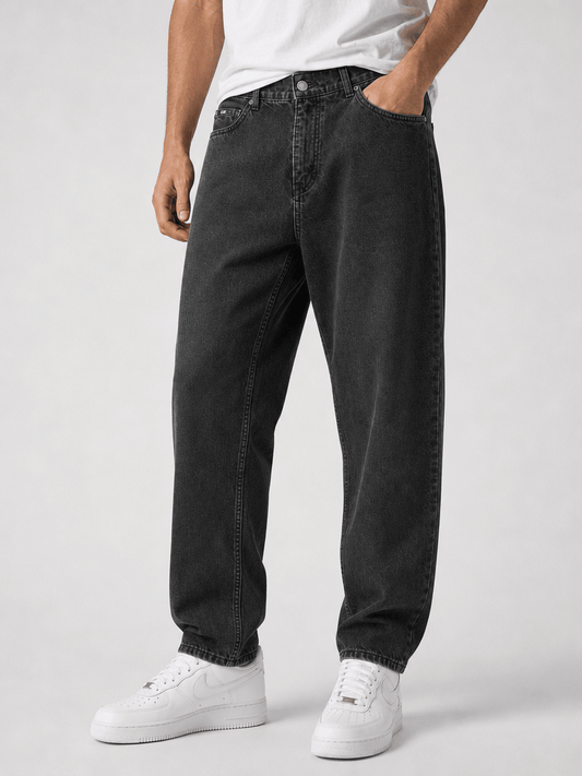 JEAN BARREL NOIR DÉLAVÉ - Taille 36 - Denim Co. SN