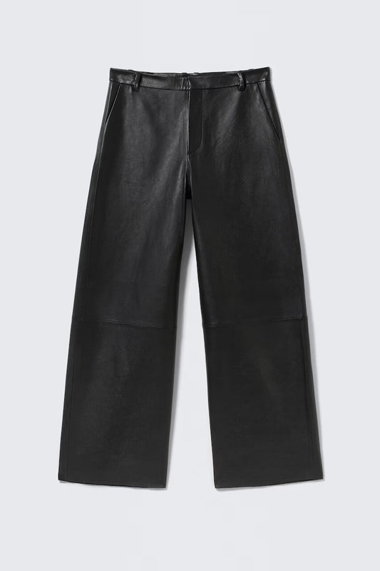 OBSIDIAN LEATHER WIDE - Denim Co. SN