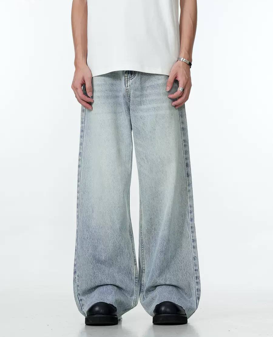 RETRO WASH WIDE LEG JEANS