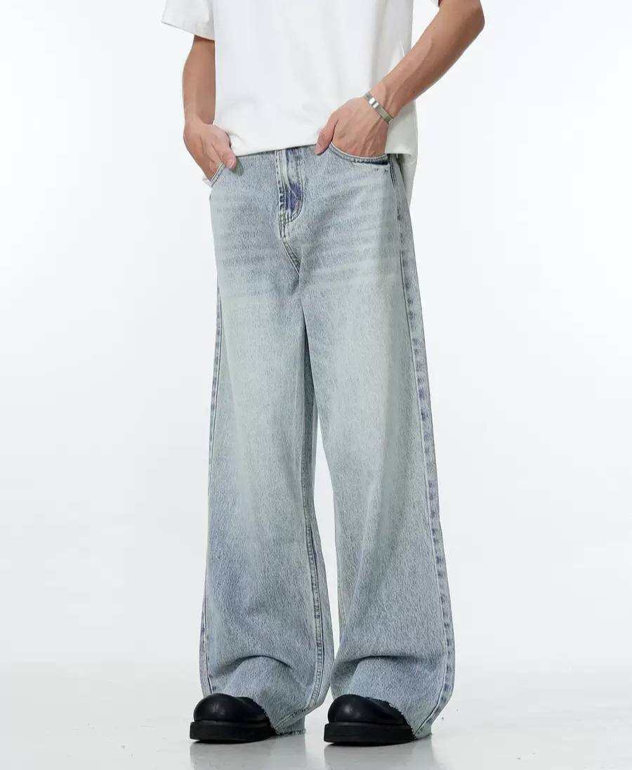 RETRO WASH WIDE LEG JEANS