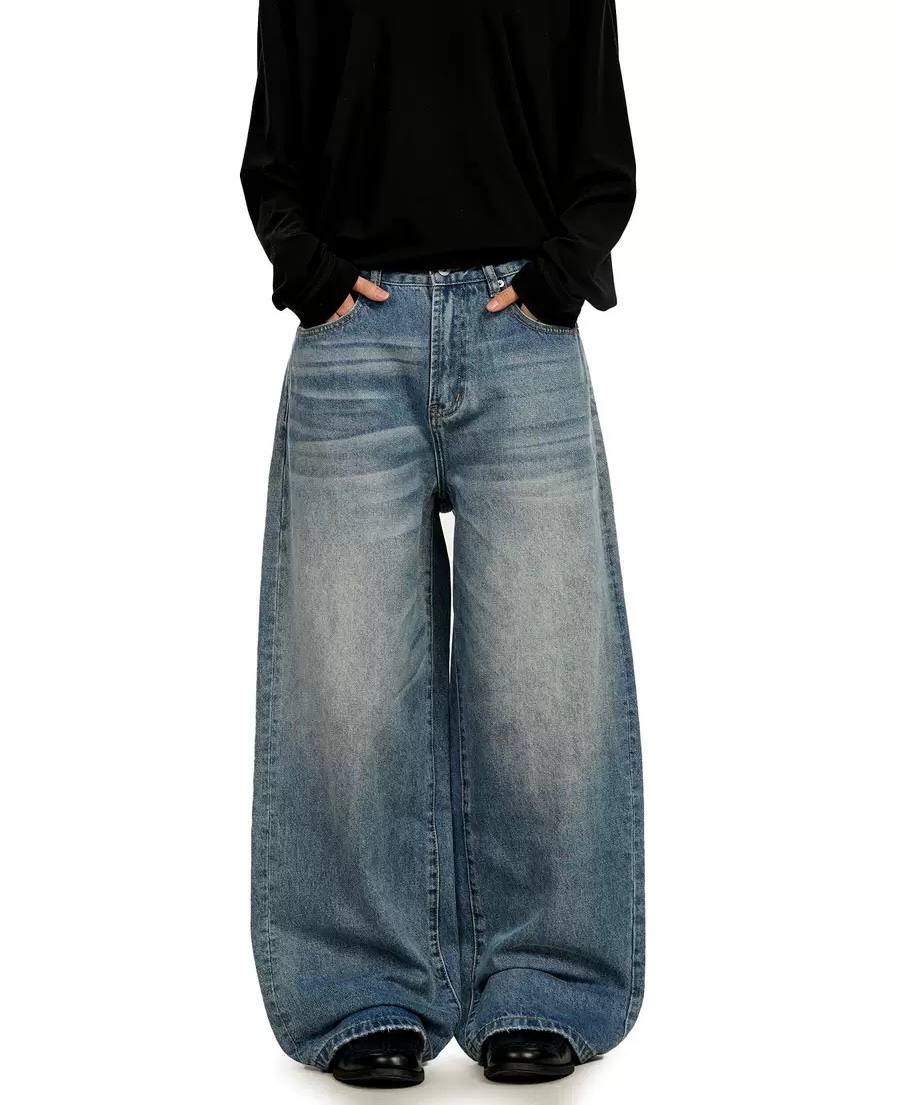 VINTAGE WASH STRAIGHT JEANS