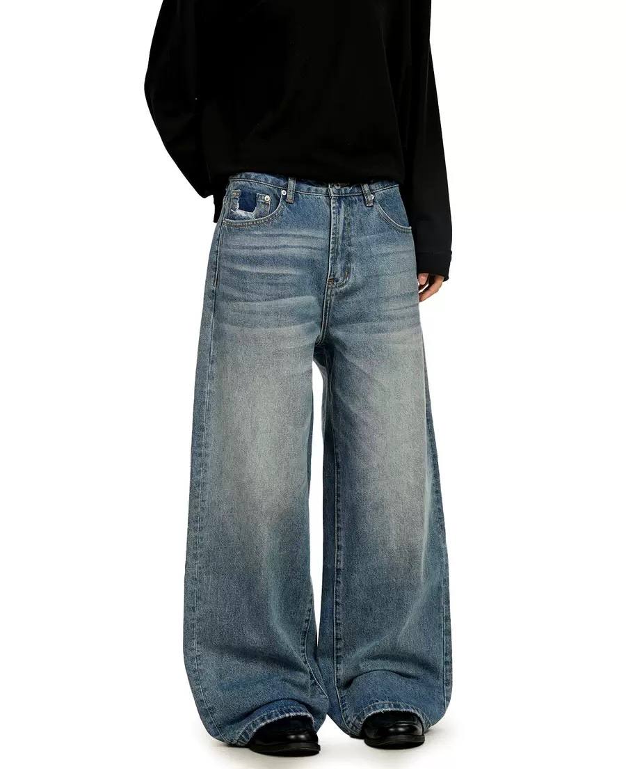 VINTAGE WASH STRAIGHT JEANS