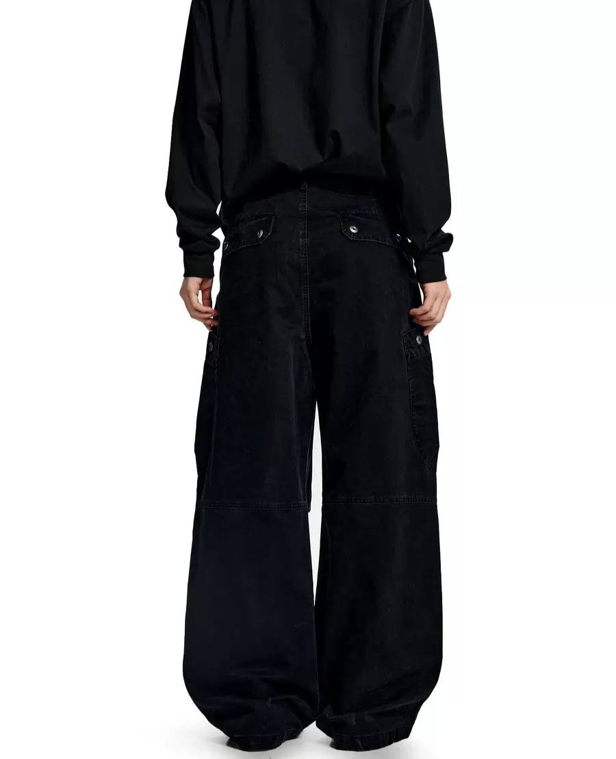 VINTAGE CARGO WIDE LEG PANTS