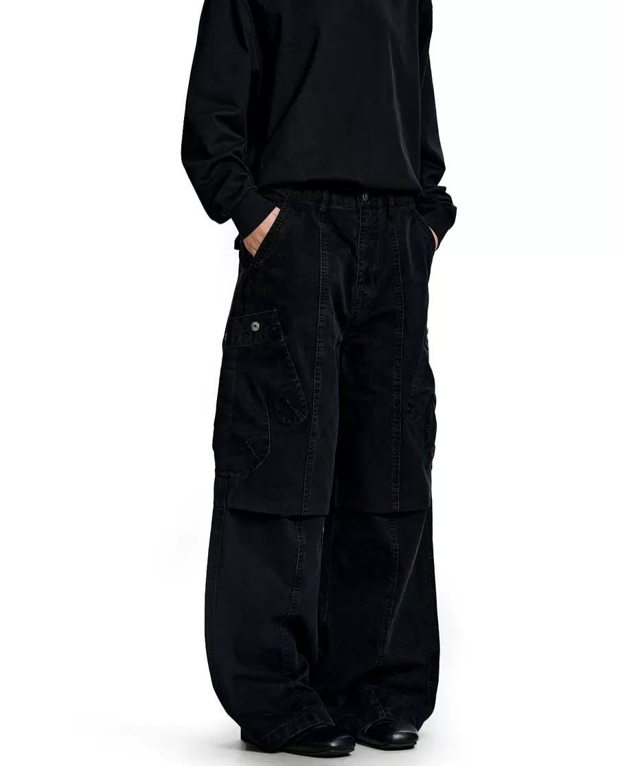 VINTAGE CARGO WIDE LEG PANTS