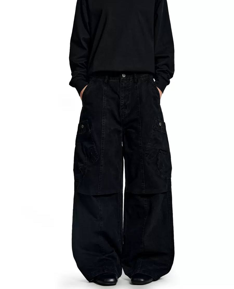 VINTAGE CARGO WIDE LEG PANTS
