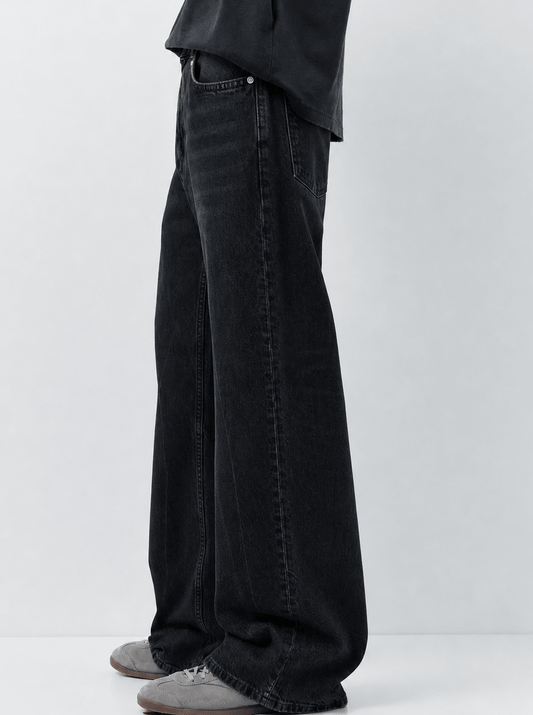 SHADOW FADE FLARE - NOIR DÉLAVÉ - Denim Co. SN